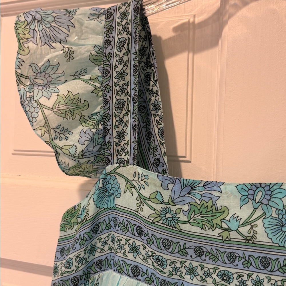 LIKE NEW Juliet Dunn Floral Mini Dress Swim Cover-up Size 8/10 (size 3) - Picture 5 of 14